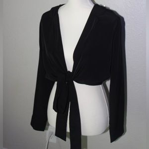 Revamped beautiful front tie black top